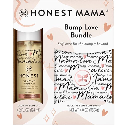 Honest Company Mama Belly Bump Love Bundle - Body Oil & Butter