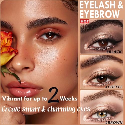 Sklight Black Lash & Brow Color Kit - DIY Eyelash & Eyebrow Tint Set 7ml