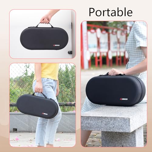 RLSOCO Hard Case for Dyson Airwrap i.d./Airwrap Co-anda2x Multi-Styler and Dryer - Fits 4pcs Long Barrels or Short Barrels - Black (Case Only,Hair Styler is not Included)