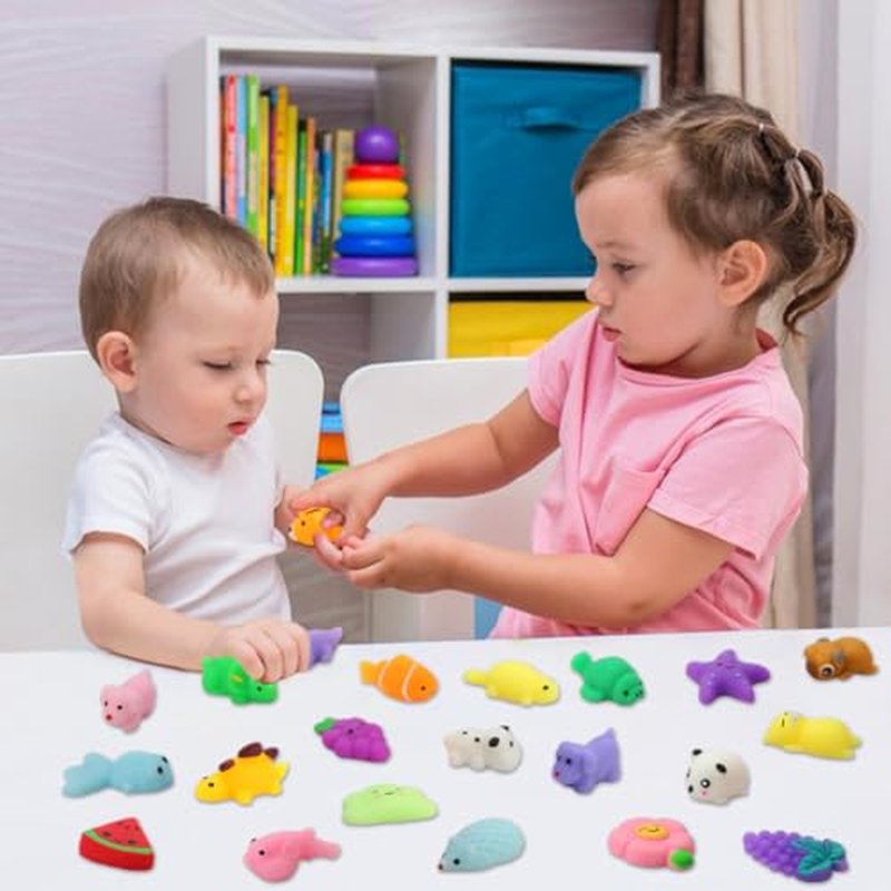 30 Pack Kawaii Squishies Toys, 1-2" Mini Mochi Animals