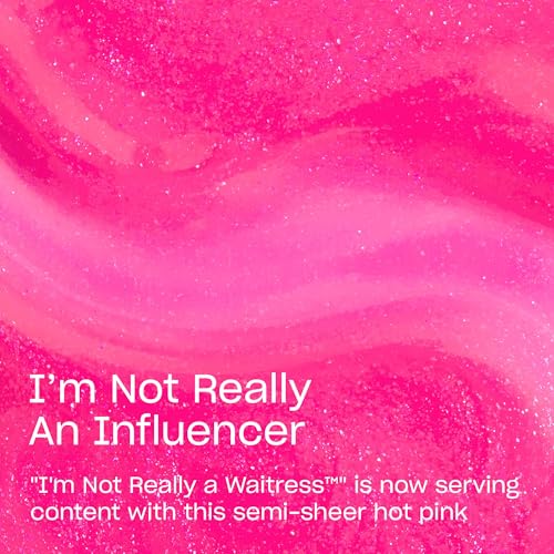 OPI Infinite Shine Nail Polish - I’m Not Really an Influencer Semi-Sheer Bright Pink Fuchsia with Glitter, Spring 2026