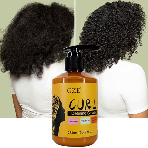 GZE 3-IN-1 Curl Defining Cream for Women - Hydrates, Frizz Control & Natural Waves