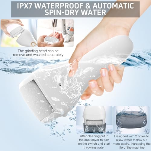 Electric Callus Remover for Feet,Rechargeable Electronic Foot File Pedicure Tools,Professional Waterproof Foot Scrubber File,Portable Pedi Feet Care for Cracked Heels &Dead Skin with LCD Display