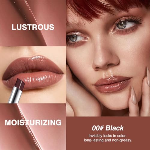 Hydrating Deep Plum Brown Tinted Lip Balm – Sheer Glossy Finish
