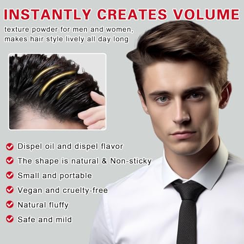 DAMUSI Hair Texture Styling Powder 2-Pack 0.52Oz