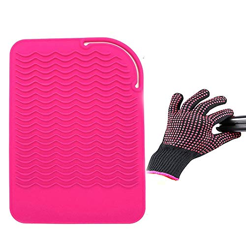 Heat Resistant Glove & Mat Set for Hair Tools