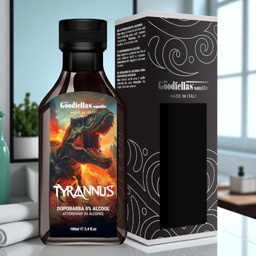 The Goodfellas' smile Alcohol-Free Soothing Aftershave Splash/Tonic, Made in Italy, 100 ml, 3.38 oz (TYRANNUS/Citrus & Wood)