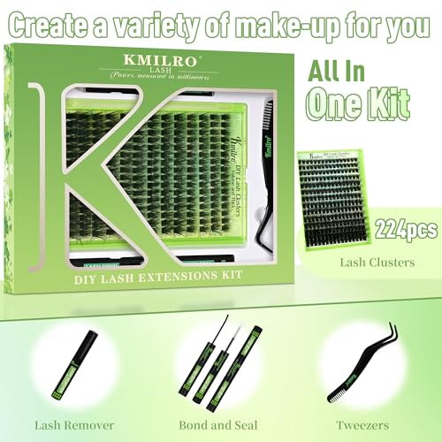 Lash Clusters Kit 8-18mm Volume Eyelash Extensions 224Pcs