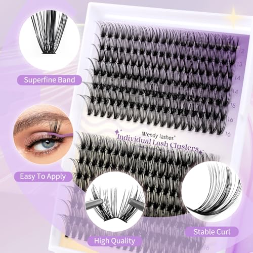 Lash Clusters Kit DIY - 240 Pcs 30D/40D Eyelashes 12-16mm