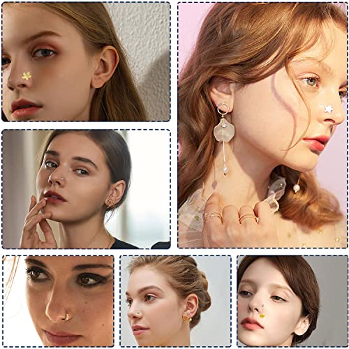 4-Pack Nose Piercing Gun Kit with Medical Grade Studs