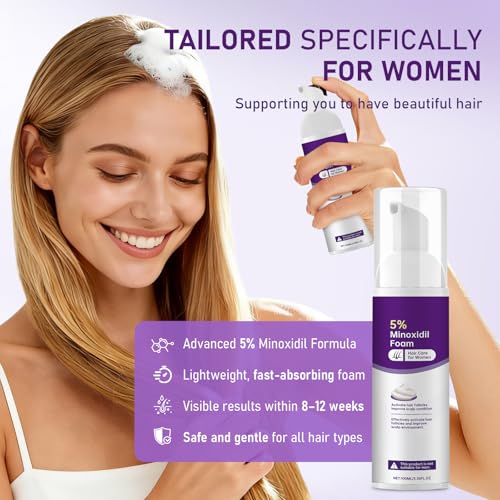 5% Minoxidil Foam for Women - Hair Growth & Thinning Solution