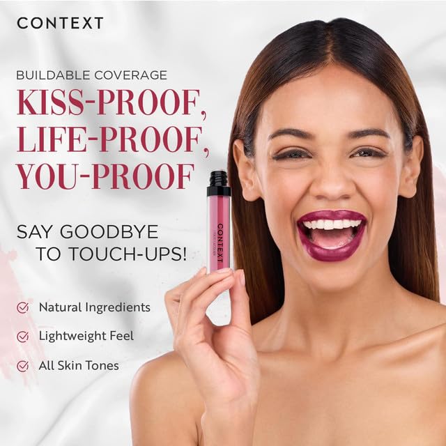CONTEXT SKIN Liquid Lipstick - Long Lasting, Transfer Proof, Say Love