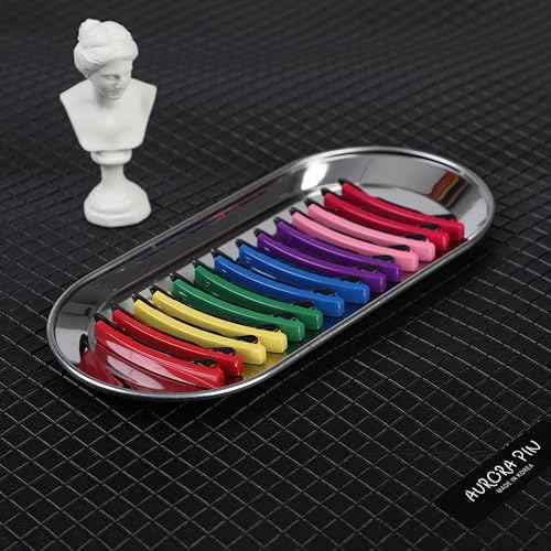 14pcs Hair Barrettes Set for Women and Girls, Hair Clips for Thick Thin Fine Hair, Non-metal Hair Accessories, Non-Slip Grip Handmade Snap Hairpin, BPA Free, Made in KOREA