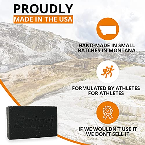 Shield Exfoliating Charcoal Bar Soap for Athletes ? Deep Clean with Lemongrass & Tea Tree ? 4 oz (Two-Pack)