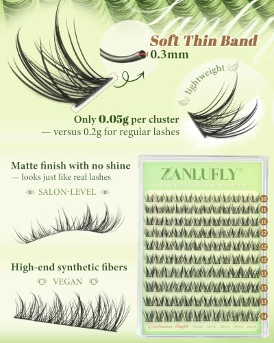 Manga Lash Clusters 10-14mm Wispy Eyelash Extensions