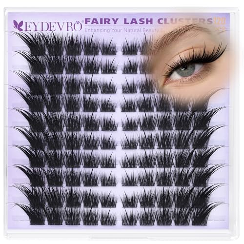 EYDEVRO Wispy Fox Eye Lash Clusters K - Left/Right for Sexy Cat Eye Look