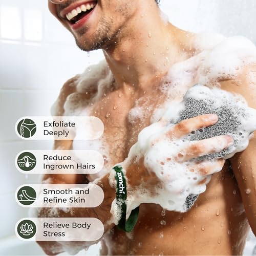 ZOMCHI 2-Pack Body Scrubber with Dual Exfoliating Textures