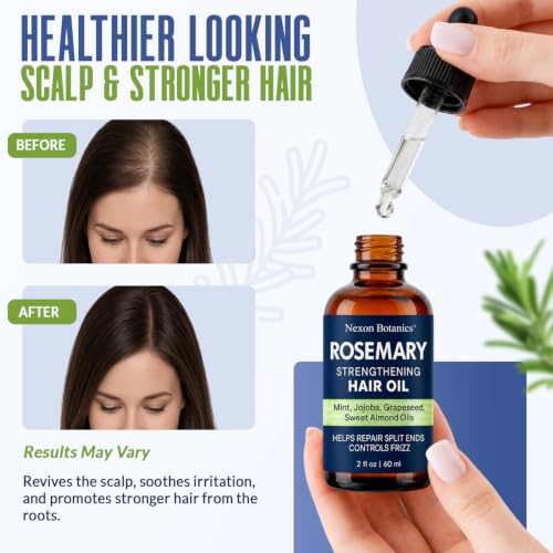 Rosemary Oil for Hair Growth - Lightweight Scalp Oil 2 fl oz