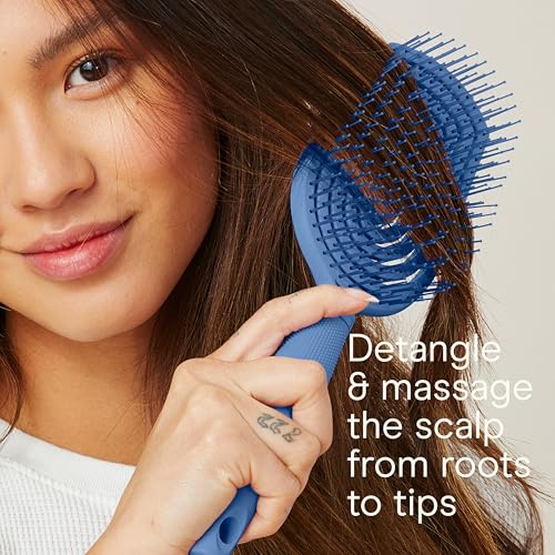 Conair Scalp Care Detangling Hairbrush Blue Aura - Wet & Dry Use - Pack of 1