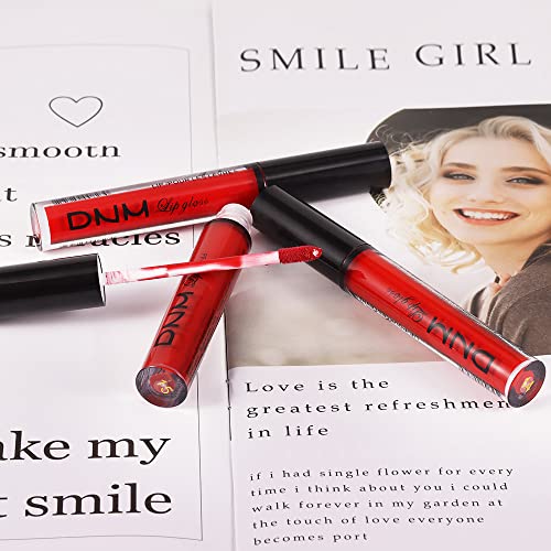 3Pc Red Matte Liquid Lipstick Set - Long Lasting Waterproof