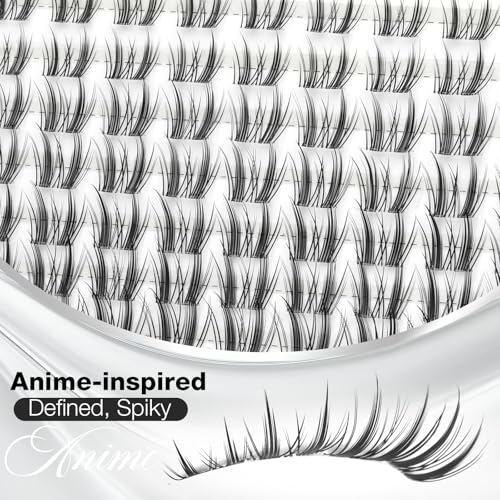 Yawamica Anime-Inspired Spiky Bunny Lash Clusters 8-12mm