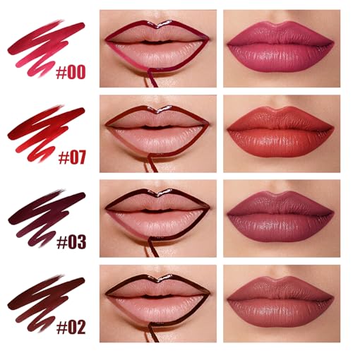 4 Pack Peel Off Lip Gloss Set - Long Lasting Matte Lip Stain