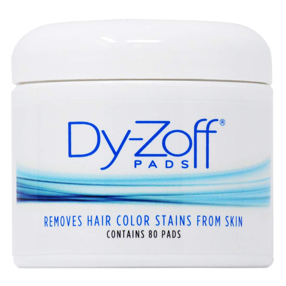 King Research Dy-Zoff Lotion 12oz + Pads Removes Hair Color Stains 80 pads