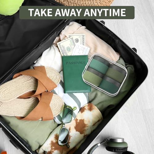 ME.FAN TSA Approved Travel Containers - Leak-Proof Silicone Jars, 1.5 oz, 4 Pack