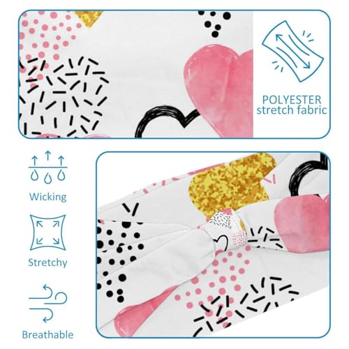 Stretchy Wide Headbands for Women, 6-Pack Yoga Sport Headbands