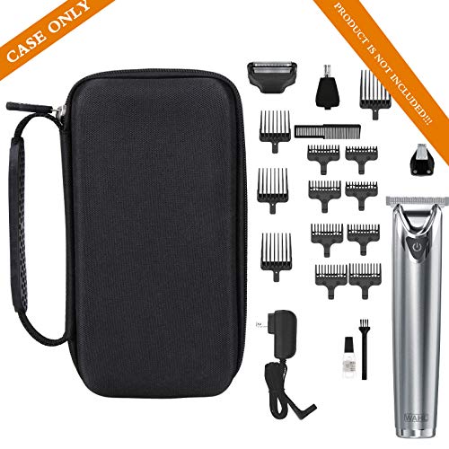 Aproca Case Compatible with Wahl 9818A USA Stainless Steel Lithium-Ion Cordless Beard Trimmer Shavers, Storage Portable Bag for Accessories (Case Only)