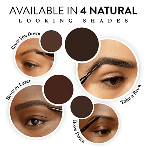 Waterproof Eyebrow Pencil with Spoolie Brush - Mented