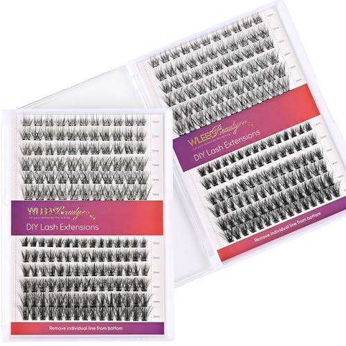 Lash Clusters DIY Eyelash Extensions 156PCS D Curl 10-16mm