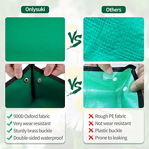 Onlysuki Extra Large Repotting Mat for House Plants Transplanting and Dirt Control Portable Potting Tray Waterproof Potting Mat for Indoor Plants Succulent Gardening Mat Plant Gift for Plant Lovers