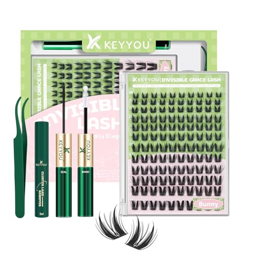 KEYYOU Bunny Lash Clusters Kit - DIY Individual Eyelashes