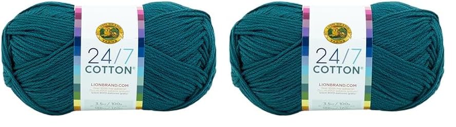 (1 Skein) 24/7 Cotton® Yarn, Dragonfly (Pack of 2)