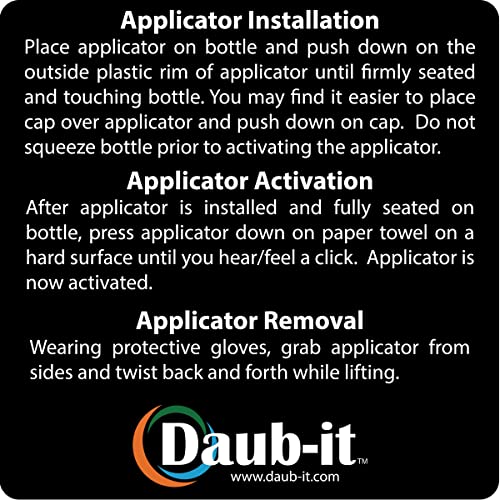 4 oz Empty Bottles with Mohair Dauber Applicators, 2-Pack