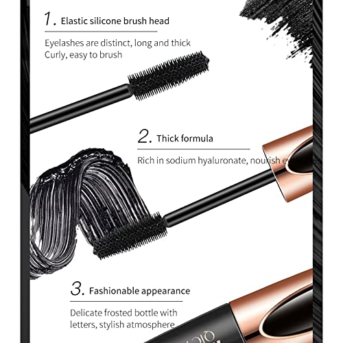 4D Silk Fiber Mascara and Eyeliner Set - Waterproof