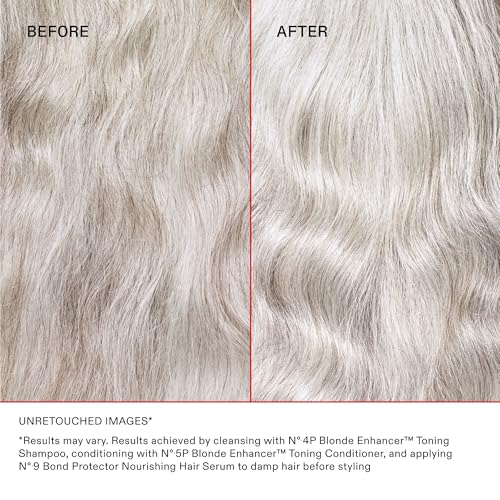 Olaplex No. 4P Blonde Enhancer Purple Toning Shampoo, Repairs, Hydrates, & Brightens All Blonde, Lightened, & Grey Hair