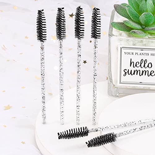 Tbestmax 2000 Disposable Mascara Wands Eyelash Brush Spoolies for Eyebrow Eye Lash Extension Black