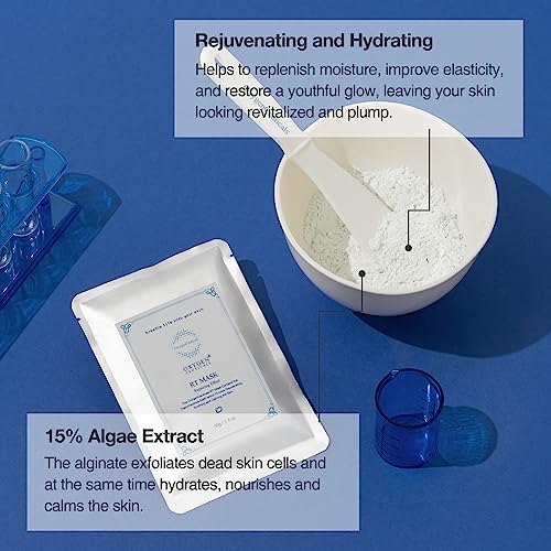 OxygenCeuticals RT Mask ? Premium Rejuvenating Algae Peel-Off Mask for Soothing Treatment, Anti-Aging and Skin Renewal (30g x 5 packs)