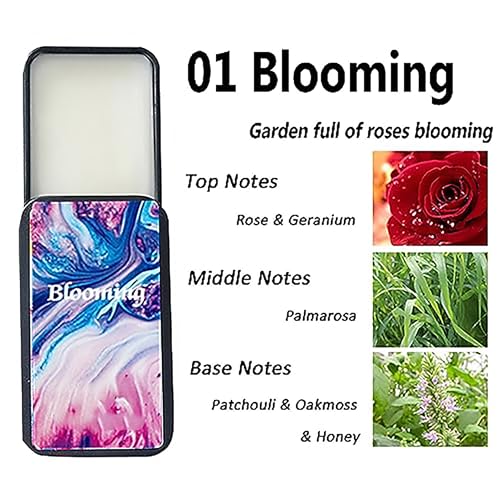 Grospe Solid Balm Set 4-Pack Natural Fragrance Travel Perfumes for Women