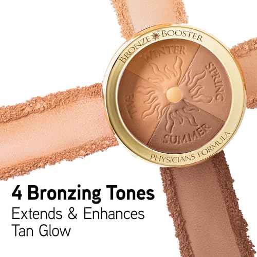 Physicians Formula Bronze Booster Glow-Boosting Season-to-Season, Customizable Seasonal Glow Glow, Lasting Tan Boost, Hypoallergenic Powder, Cruelty-Free & Hypoallergenic- Light-to-Medium