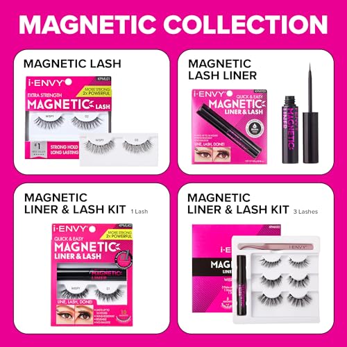 i•ENVY Magnetic Eyeliner Wind-Resistant 16-Hour Lash Adhesive, Dermatologist Tested