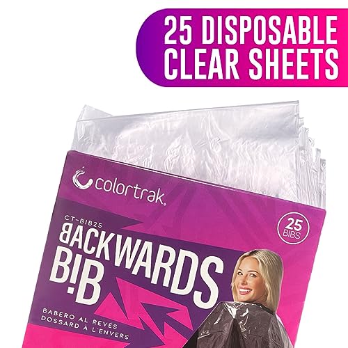 Betty Dain Colortrak Backwards Bib 25-Pack Salon Cape