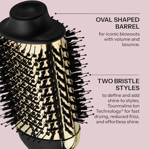 HOT TOOLS 24K Gold Blow Dryer Brush for Salon-Worthy Blowouts