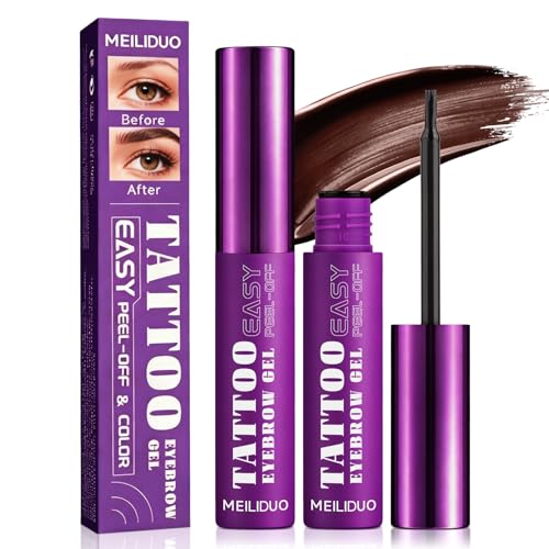 Peel Off Eyebrow Tint Gel - Waterproof, 3-Day Wear, Dark Brown