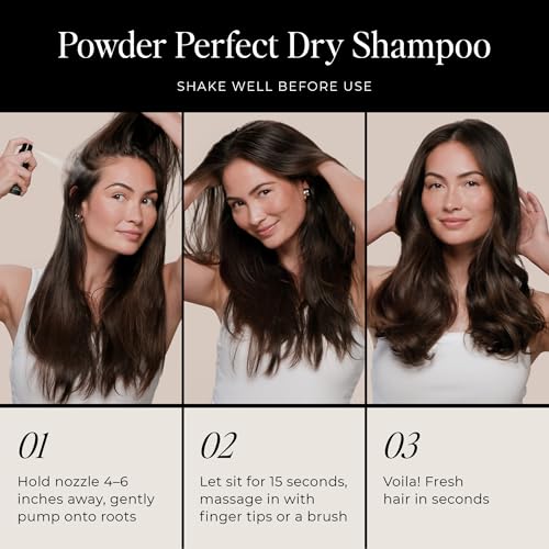 LolaVie Powder Perfect Dry Shampoo - 0.63 oz Natural, Volumizing & Odor Absorbing