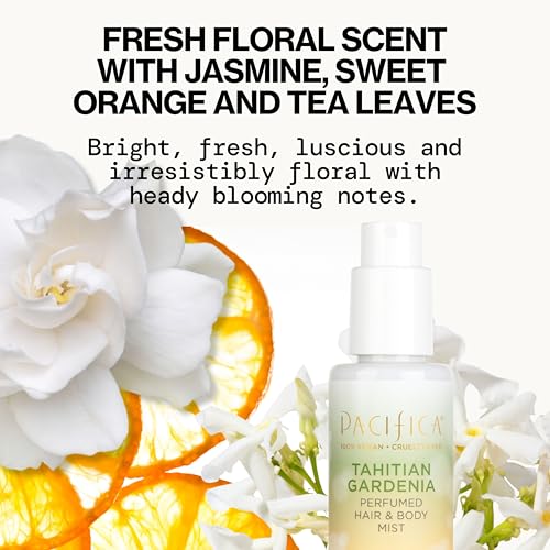 Pacifica Tahitian Gardenia Hair & Body Mist, 6 oz