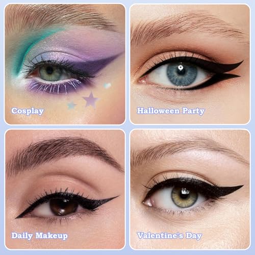 8 Sheets Eyeliner Stencil Stickers, Winged & Smokey Eye Shaper