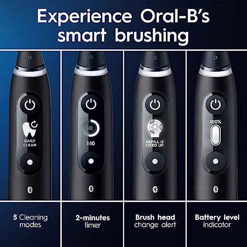 Oral-B iO Series 7 Electric Toothbrush with 2 Replacement Brush Heads, White Alabaster